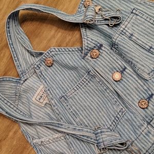 Medium Striped Arizona Short Overalls